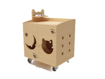 Eco-Friendly Small Cat Litter Cabinet