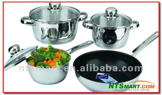 7Pcs Stainless Steel cookware set, cookware set, cookware