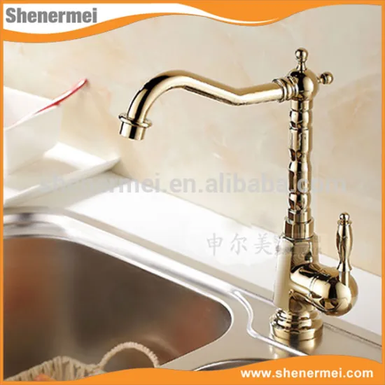 polished chrome modern Antique single lever basin faucet