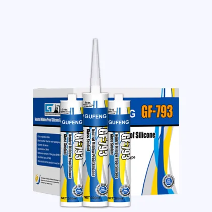 Neutral waterproof and mildew proof silicone glass sealant