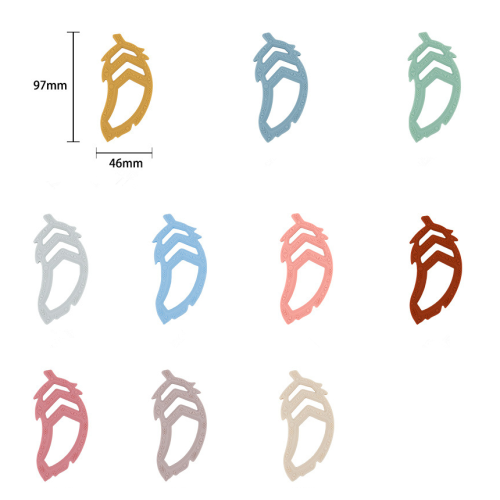 Juguete de dentición de silicona de hoja nueva bebé