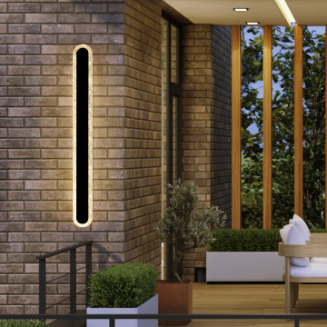 Waterproof Black Indoor Decoration Courtyard Gate Lighting Strip Long Wall Lamp (16w-60w)