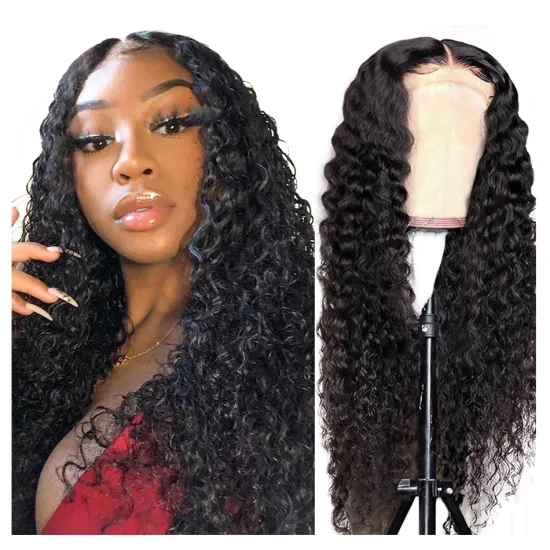 Deep Curly Hd 4x4 5x5 Lace Closure Wig Raw Brazilian Virgin Human Hair Wholesale YesWigs Transparent Full Lace Front Wig Vendor