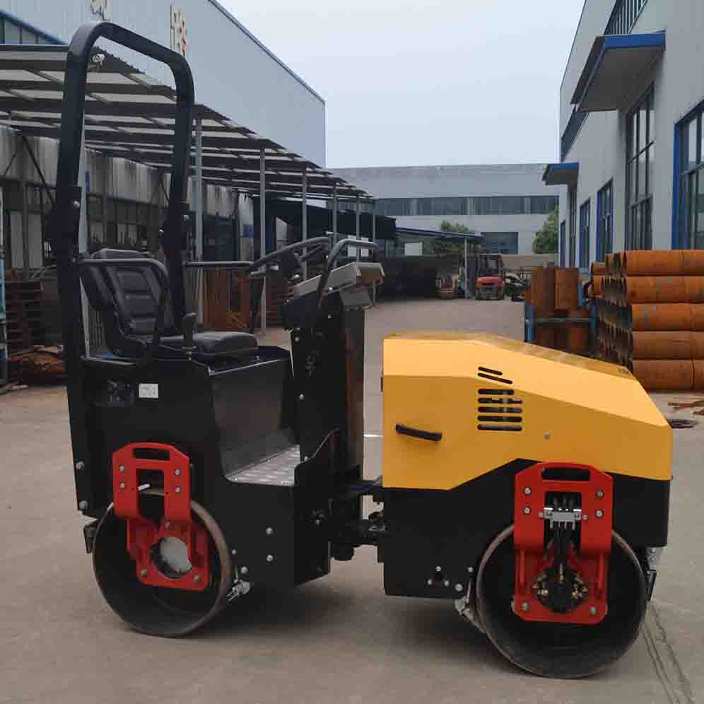 Double Drum Mini Vibrating Asphalt Roller For Road