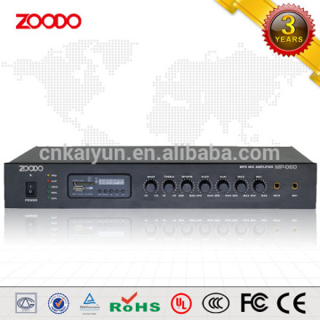MP-060 60W 1.5U Broadcast Amplifier with MP3/FM Tuner PA Amplifier