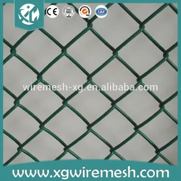 galvanized chain link fence(diamond wire mesh)/pvc coated chain link fence