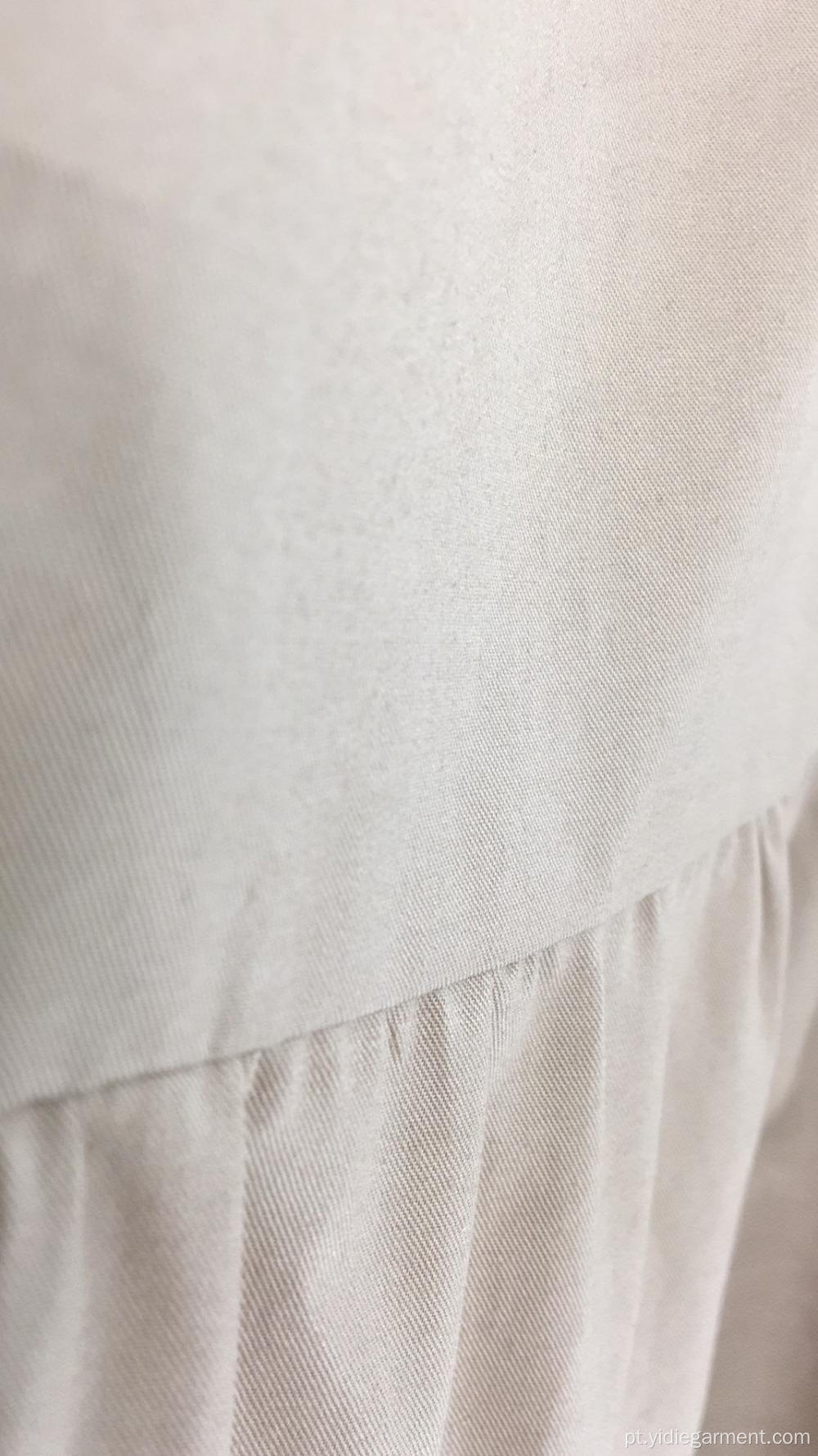 Mini vestido em camadas de manga comprida