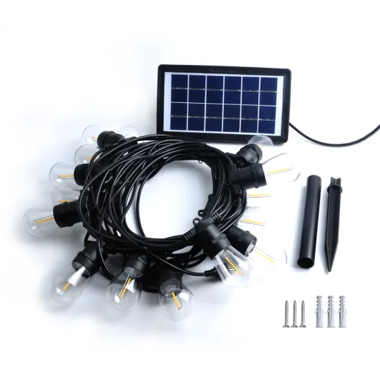 Solar-Powered LED Garden String Lights - 15m 15 Bulbs 2700K 3W 4 Modes Warm White Outdoor