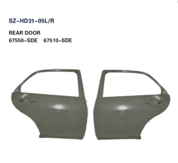 Steel Body Autoparts Honda 2003 Accord REAR DOOR