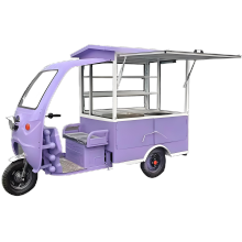 Purple multifunctional stall tricycle