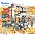 10/14 Köpfe Multihead Wader Pommes Pommes Puffed Fooding Packing Machine