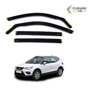 Window Visor Awnings ที่พักพิงสำหรับ Seat Arona 5d 2017 - หน้าต่างรถ Visor Vent Sun Shade Rain Guard Deflectors "เพื่อให้เป็นมิตรกับ Seo และกระชับมากขึ้นคุณอาจพิจารณา:" Seat Arona 5d 2017 Car Visor - Sun Shade Rain Guard ยาม