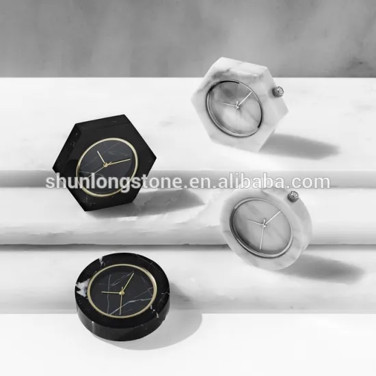 Clock of marble,natural stone clock gift,stone craft