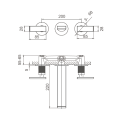 Mixer per bacini montati a parete