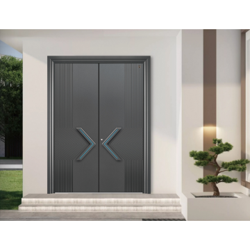 Rukojeť ve tvaru x tmavě šedá hliníková umění dvojité dveře