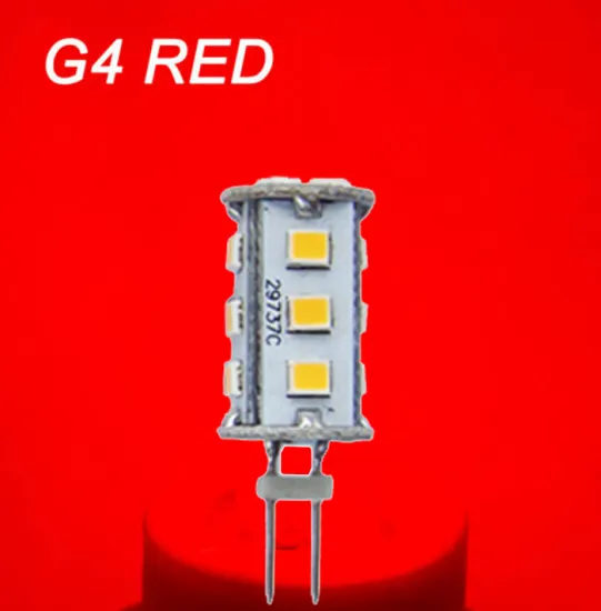 RED Blue Green Dimmable G4 LED Bulb 10-30V Cylindrical High Quality Lamp
