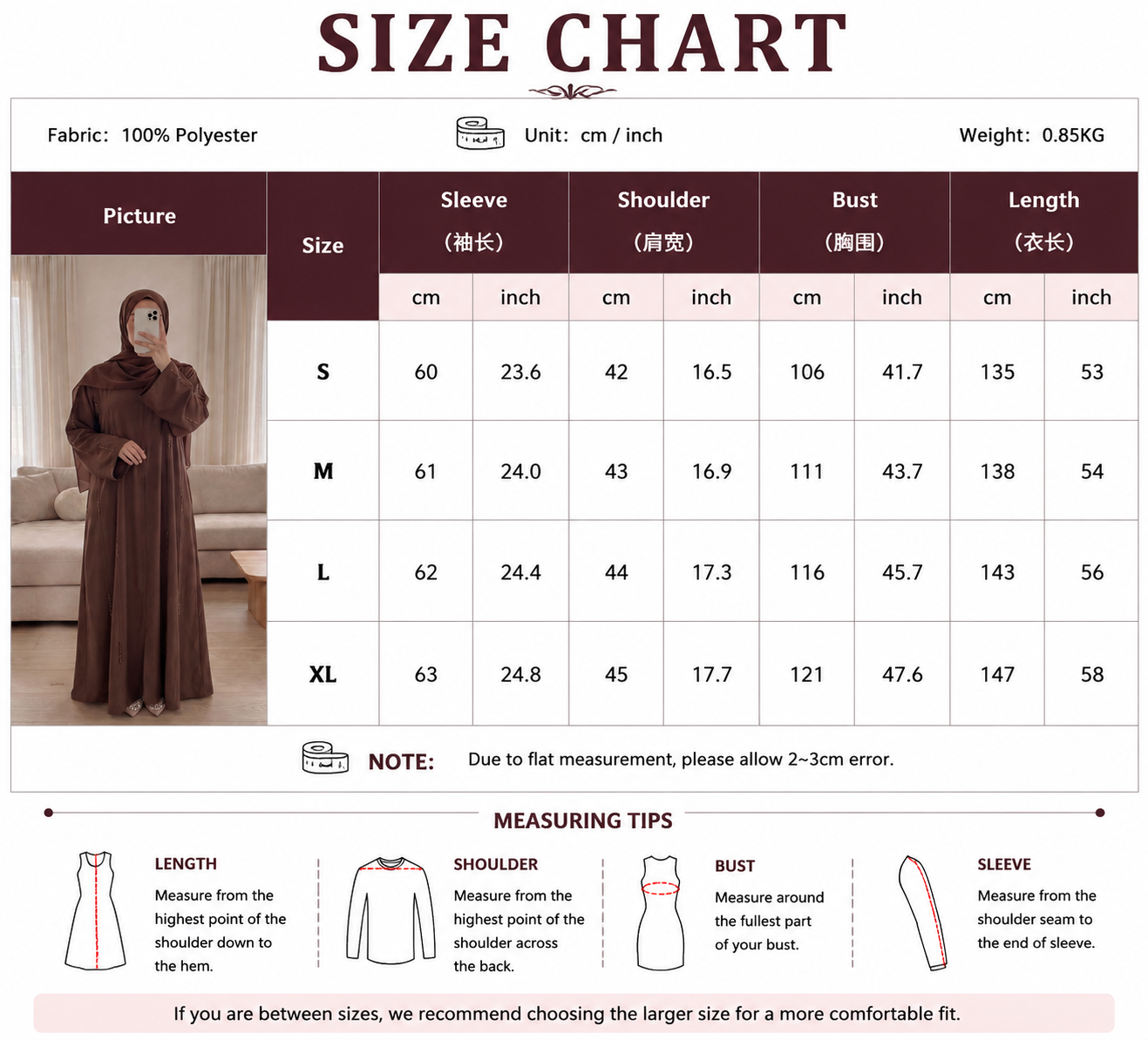 Button Front Kimono Abaya with Pockets Minimalist Modest Fashion
