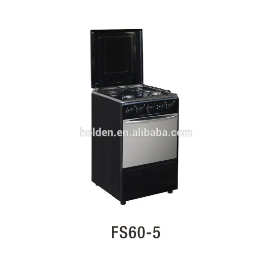 60X60 free standing 4 burner gas oven full black color not easy dirty