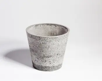 Stylish Marble-Faced Flower Pot