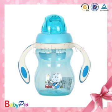 New product toxic and BPA free promotional measuring training sippy cup with handles