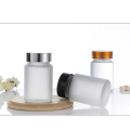 Wide Mouth Clear Frosted Pill Capsule Glass Bottle