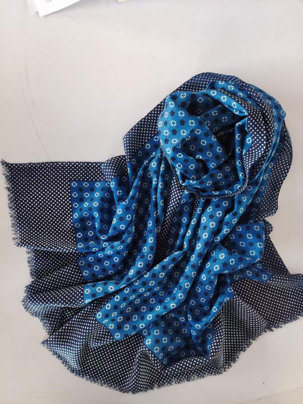 Printed Wool Scarf Msy 415