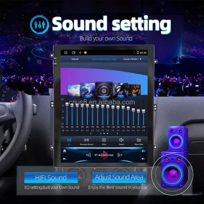 9.7 Inch Android Car Multimedia Player - Touch Screen GPS Carplay Compatible with Alpine Car Radio Stereo