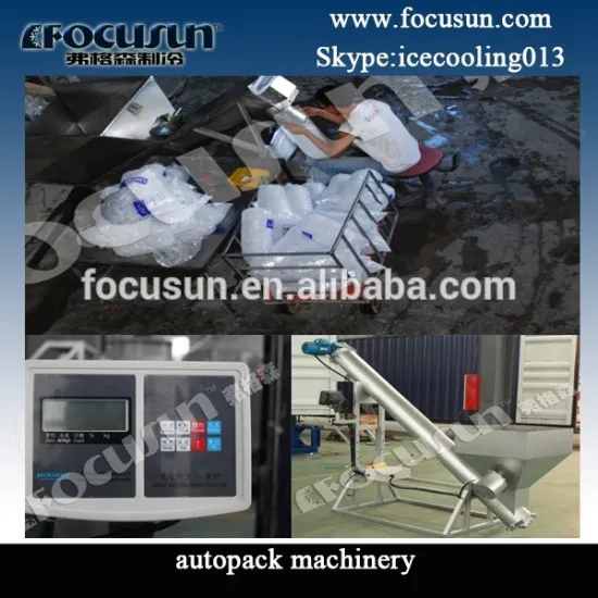 Auto pack machinery for tube ice ( Focusun )
