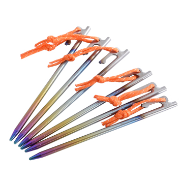 Boundless Voyage 30cm Titanium Alloy Tent Peg - High Strength Camping Stake
