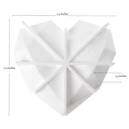 Moule de gâteau en silicone de diamant de qualité alimentaire