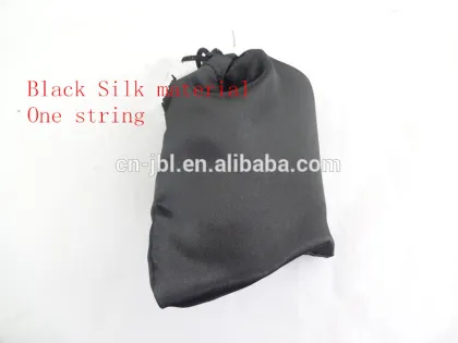 Practical Black Silk Cloth Jewelry Pouch