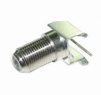 RF Coaxial PCB Connector With F Jack Chassis, OEM/ODM Designs Are Accepted