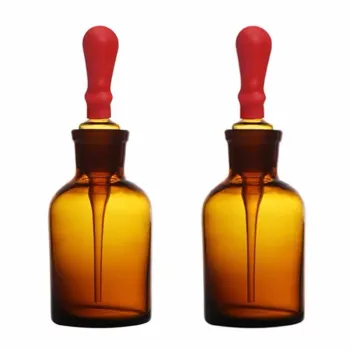 Amber Glass Dropping Bottle with Pipette 250ml