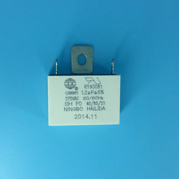 UL Certified CBB61 1.2uF 450V Fan Capacitors - File No. E193081