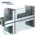 Exterior Aluminum Double Glass Curtain Walls for Building Facade Panels