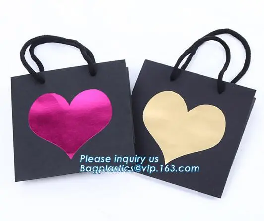 craft paper gift bag with handle for promotion, fashion handle gift packing paper bag wholesales, Glossy Art Paper Gift Paper Ba