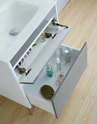Simple Style Floor Standing MDF Bathroom Cabinet