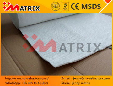 1260C 6mm Ultra Thin Temperature Blanket Ceramic Fiber for Furnace Lining