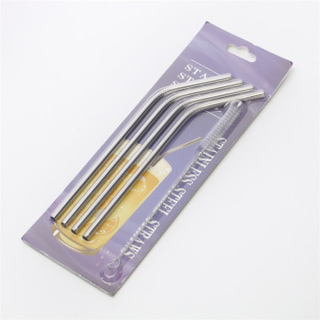 Wholesale Food Grade Stainless Steel Colorful Drinking Straws and Dispensers for Bar Tools