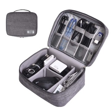 Reisaccessoires: aangepaste logo -kabellader Organisator Opslag