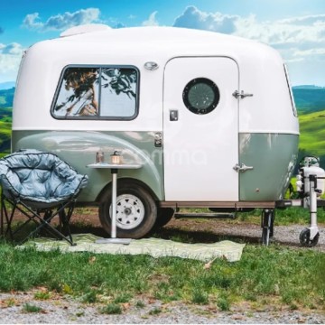 best camper trailer with stove with roof rack