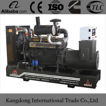 300kw deutz open types electric power generator with ce approved