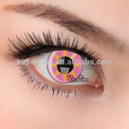 cosmetic contact lens color contact lens CL167 pink star