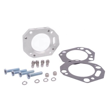 High Flow OBX Throttle Body Intake Manifold Billet Aluminum Spacer Gaskets for Acura RSX and Honda Civic