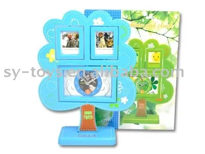 Apple tree photo frame alarm clock