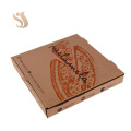 corrugated brown cardboard custom italy pizza box