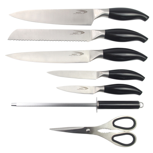 Juego de cuchillos de cocina de 8 piezas de acero inoxidable