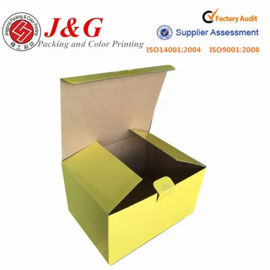 Custom corrugated fold paper box packaging with logo print