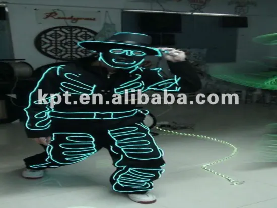 night neon glow safety brightness el wire clothes
