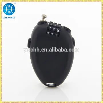 Retractable cable lock ski cable lock for snowboard